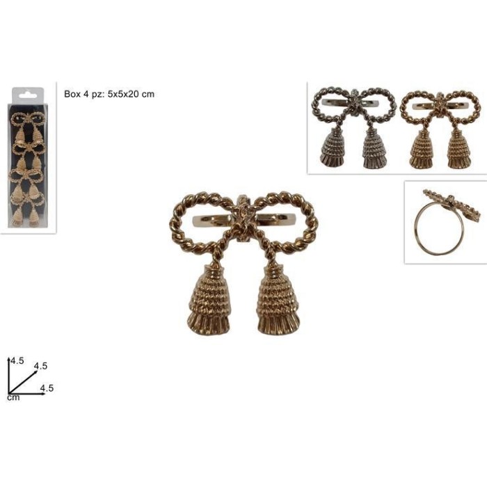 SET 4 ANELLI P-TOVAGLIOLI FIOC